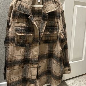 Time & Tru plaid shacket